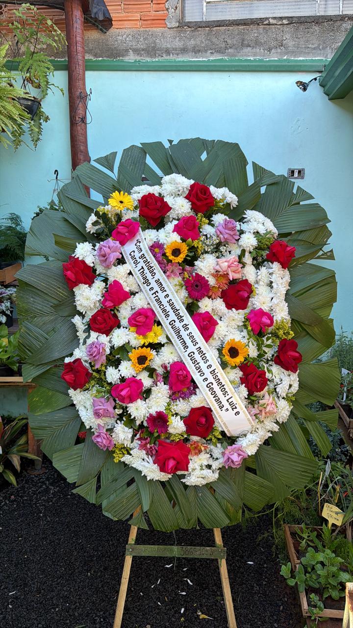 Coroa de flores para velório modelo Premium
